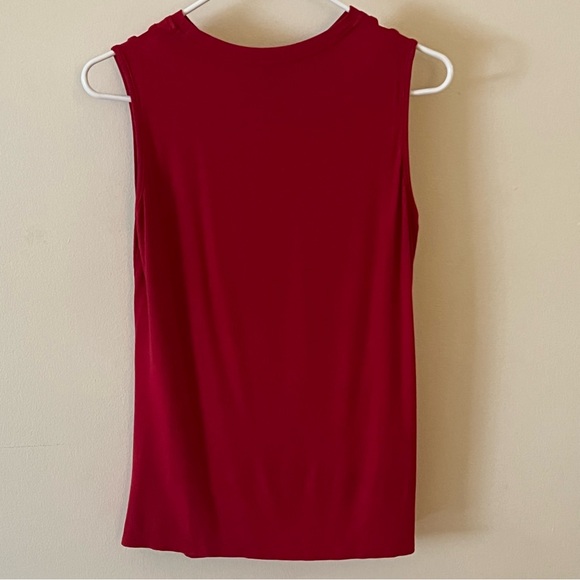 NWOT SHEIN Red Cut Out Twist Hem Tank Women’s size L - Picture 2 of 4
